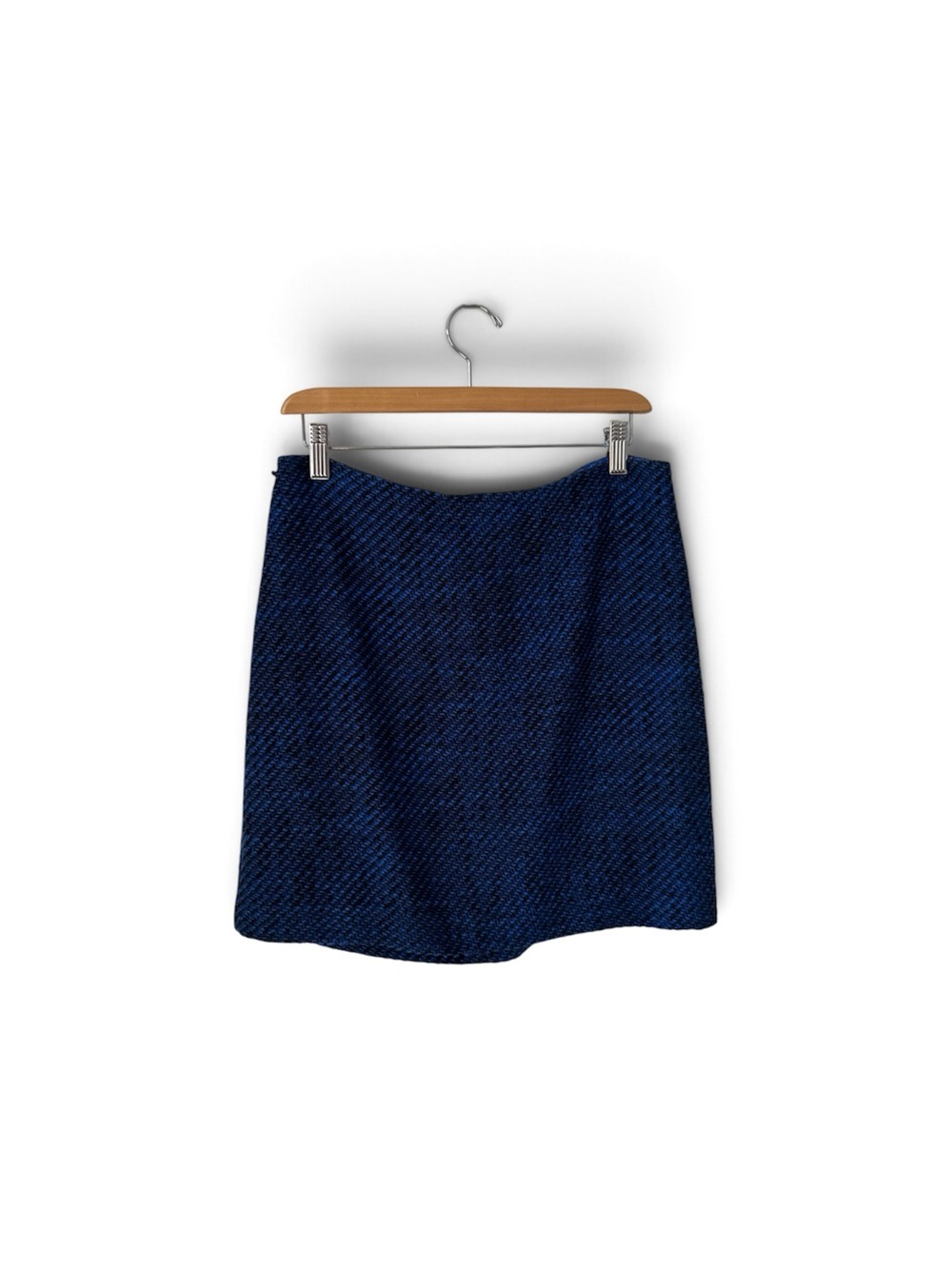 Loft Classic Navy Textured A-Line Skirt